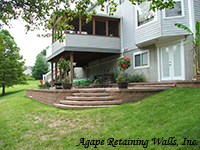 Curved Steps to Paver Patio